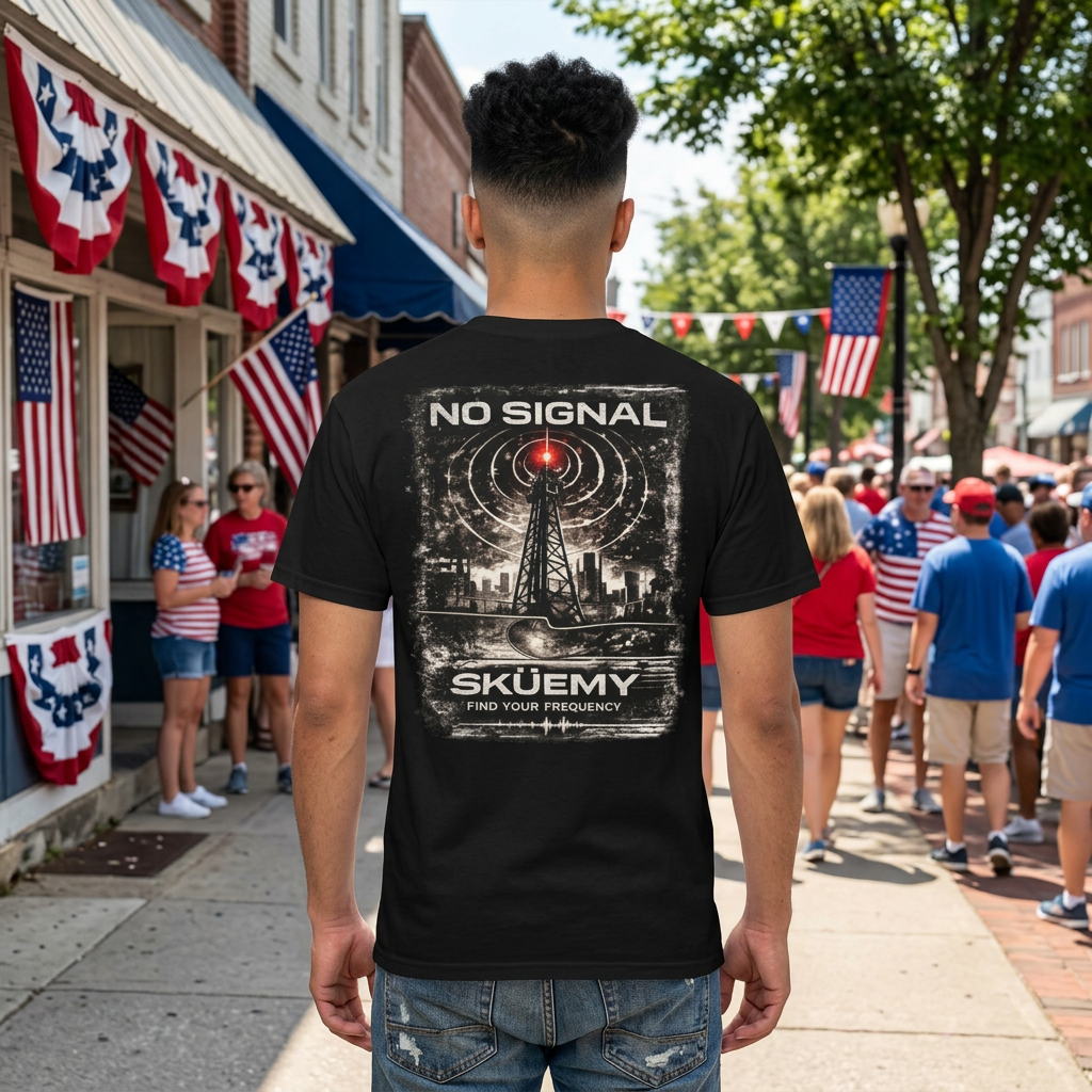 Sküemy No Signal Tee – Find Your Frequency
