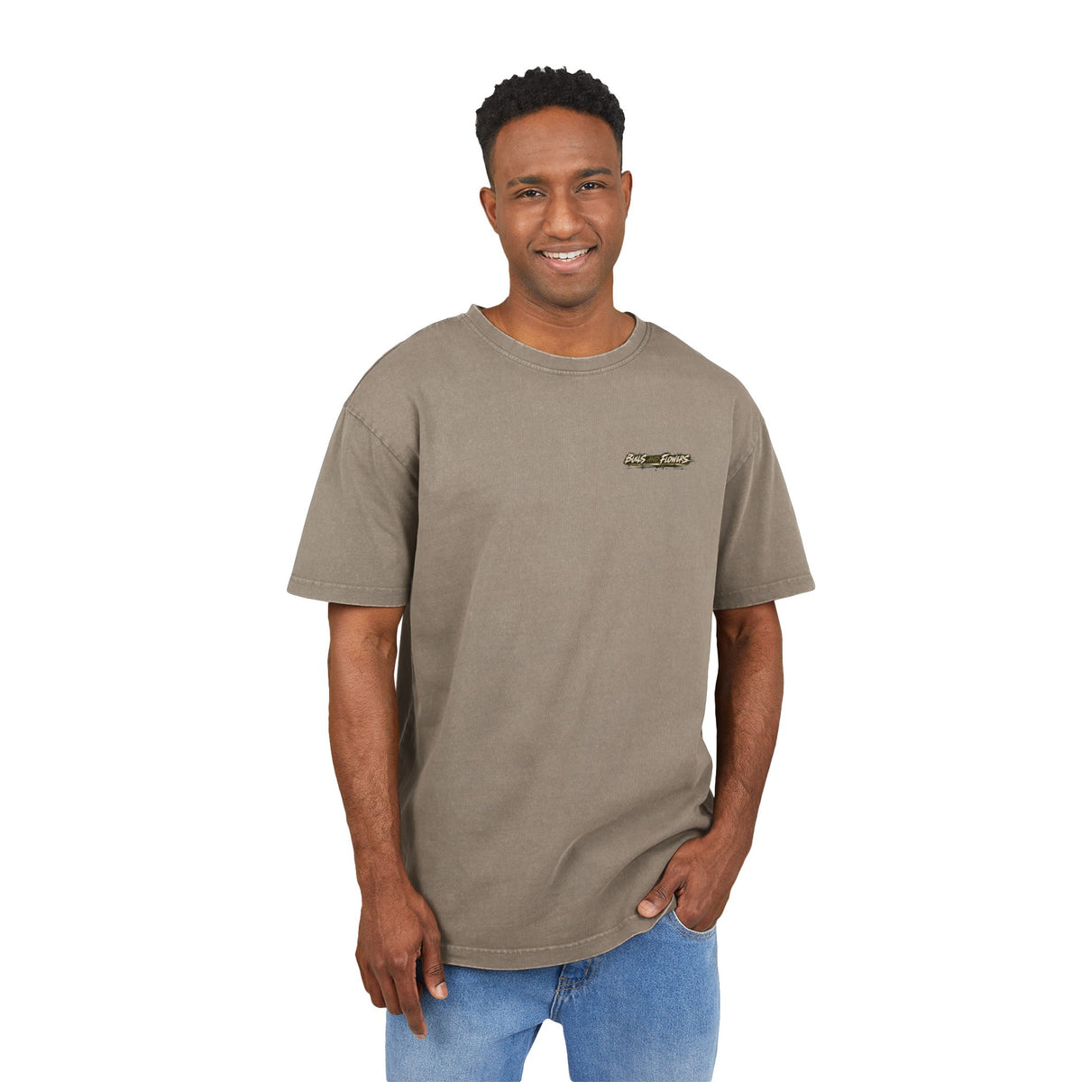 BaF Acid Wash Oversize Graphic Tee