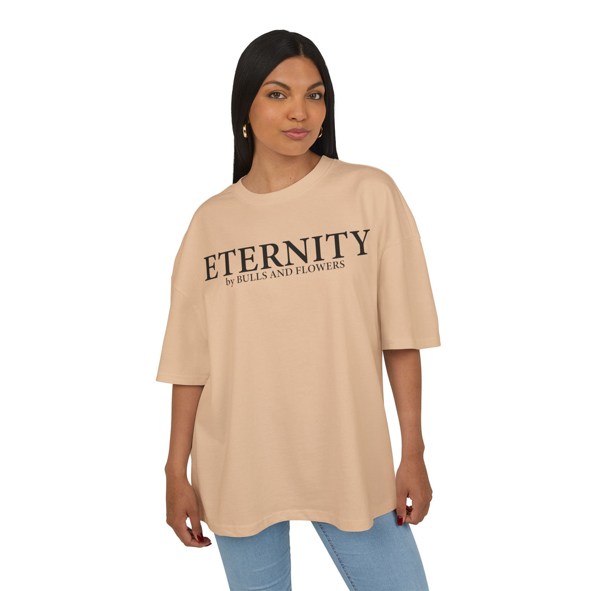 Bulls and Flowers Premium Eternity Minimal Logo T-Shirt