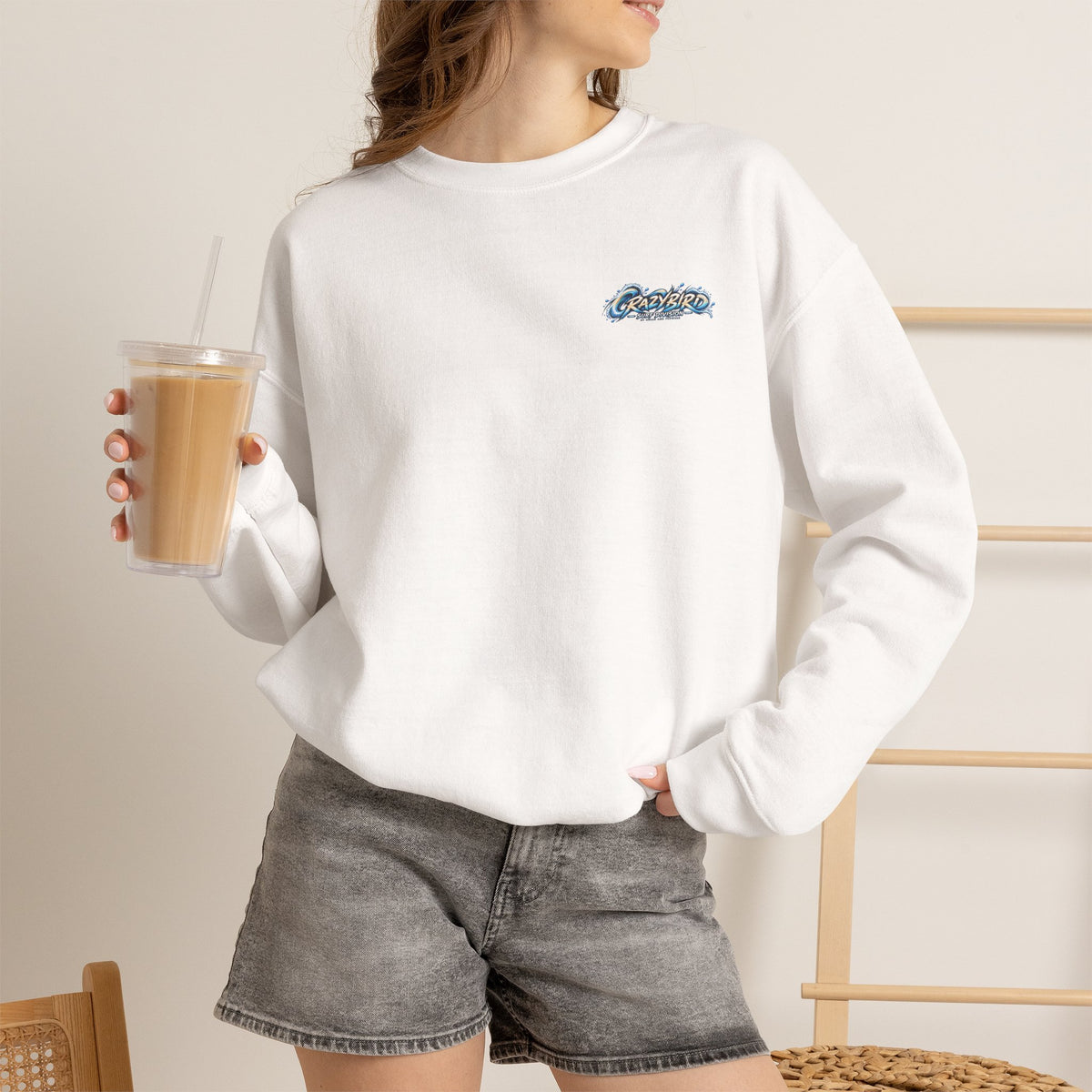 Crazybird Ride the Chaos – Unisex Streetwear Sweatshirt | Bulls and Flowers