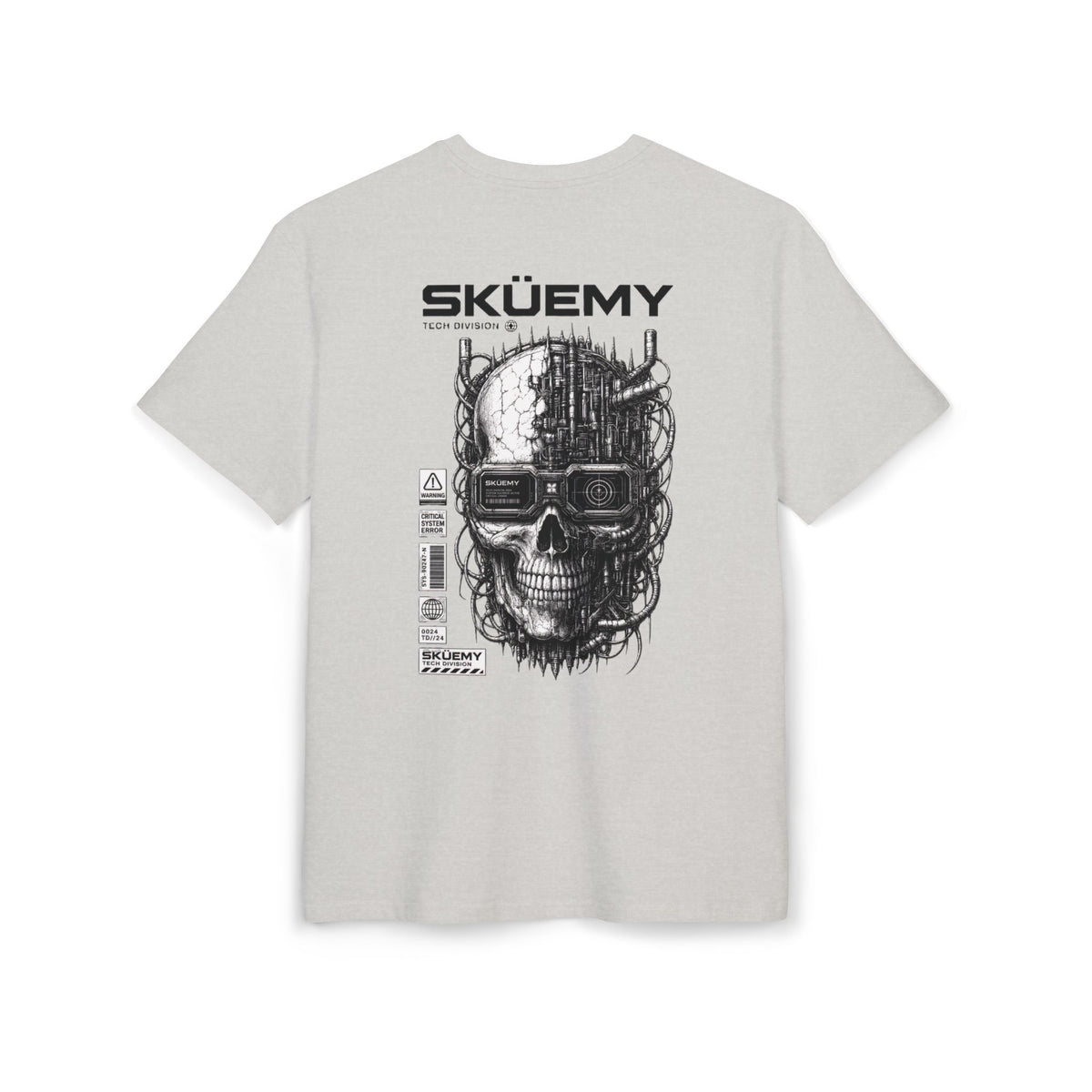 Bulls and Flowers  SKÜEMY Cyber Skull Heavy Oversize Tee