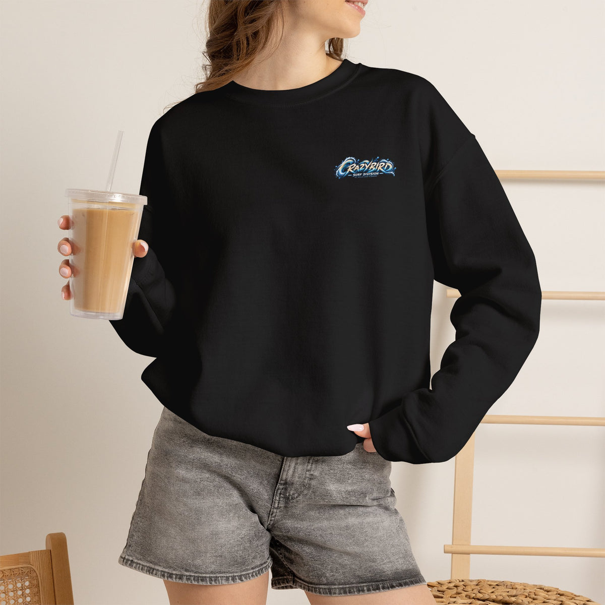 Crazybird Ride the Chaos – Unisex Streetwear Sweatshirt | Bulls and Flowers
