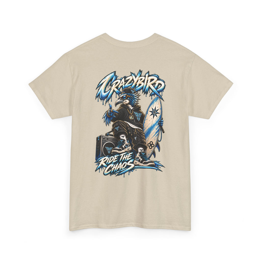 Bulls and Flowers Crazybird Ride the Chaos T-Shirt – Unisex Streetwear