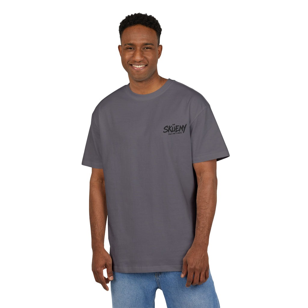 Bulls and Flowers SKÜEMY Cyber Skull – Heavy Oversize T-Shirt    Draft 2025