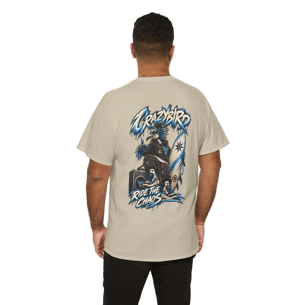 Bulls and Flowers Crazybird Ride the Chaos T-Shirt – Unisex Streetwear