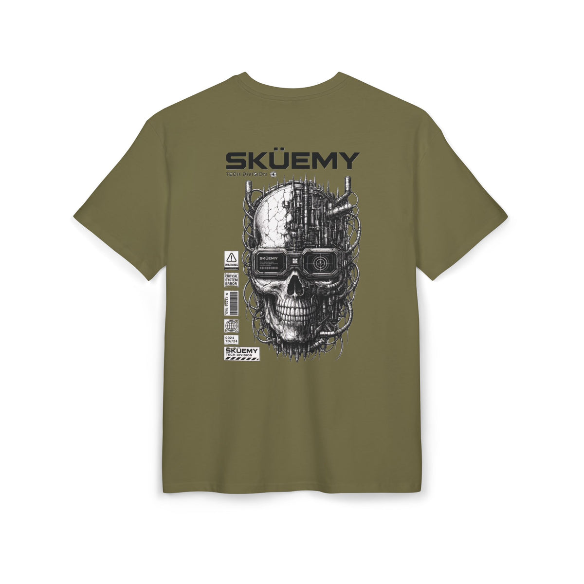 Bulls and Flowers SKÜEMY Cyber Skull – Heavy Oversize T-Shirt    Draft 2025