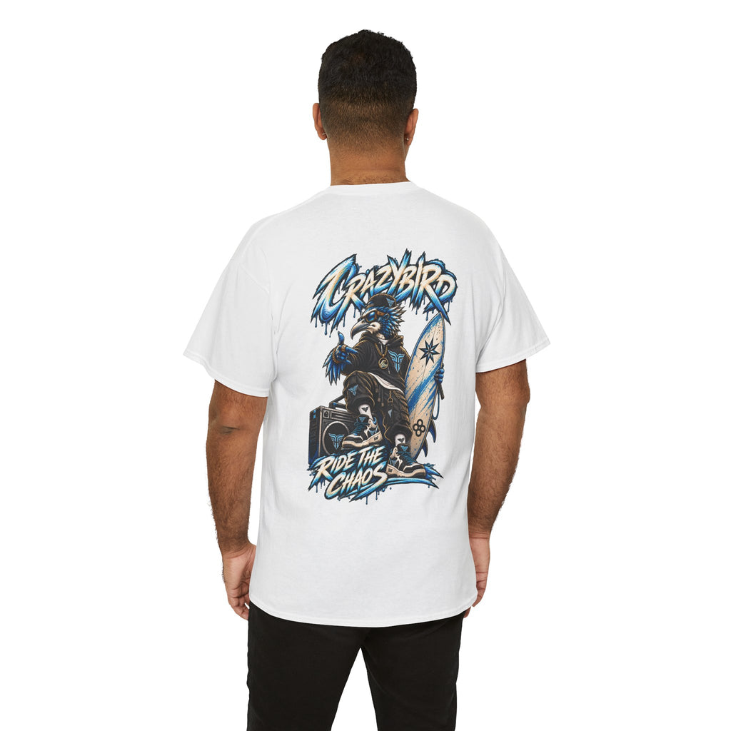 Bulls and Flowers Crazybird Ride the Chaos T-Shirt – Unisex Streetwear