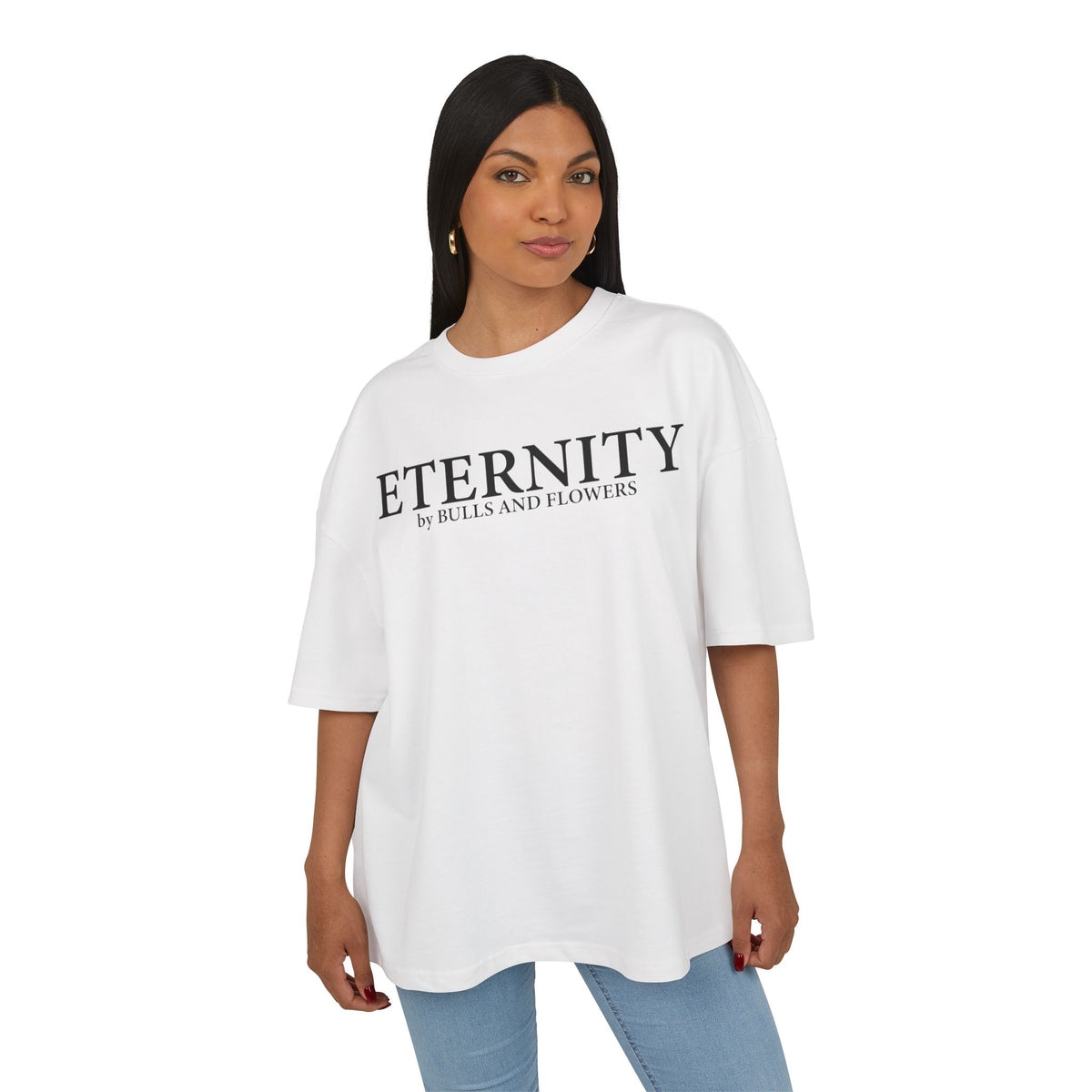 Bulls and Flowers Premium Eternity Minimal Logo T-Shirt