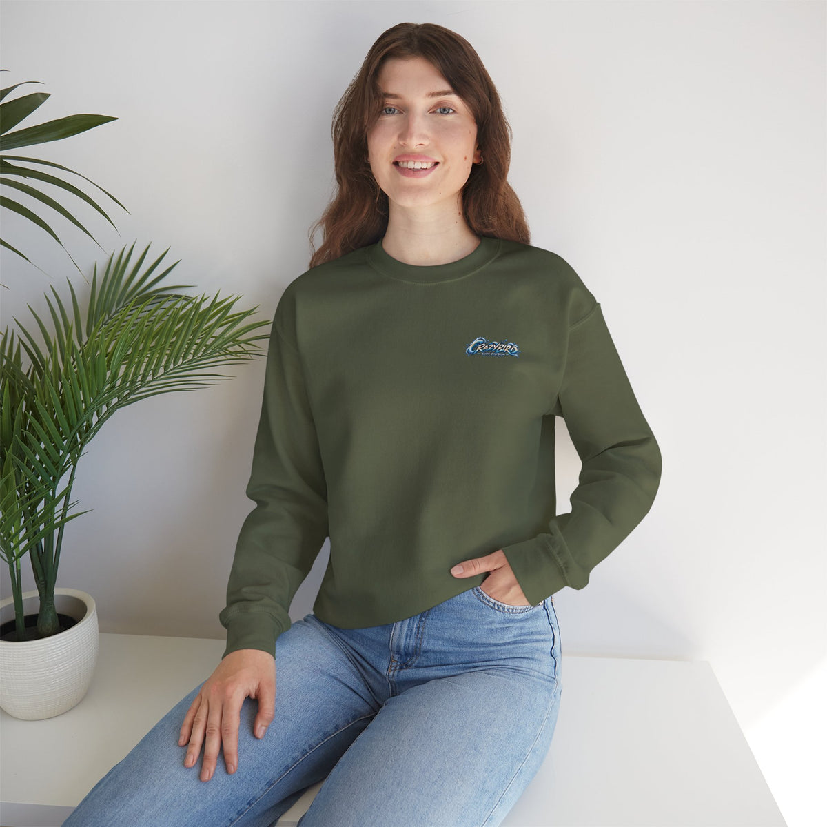 Crazybird Ride the Chaos – Unisex Streetwear Sweatshirt | Bulls and Flowers