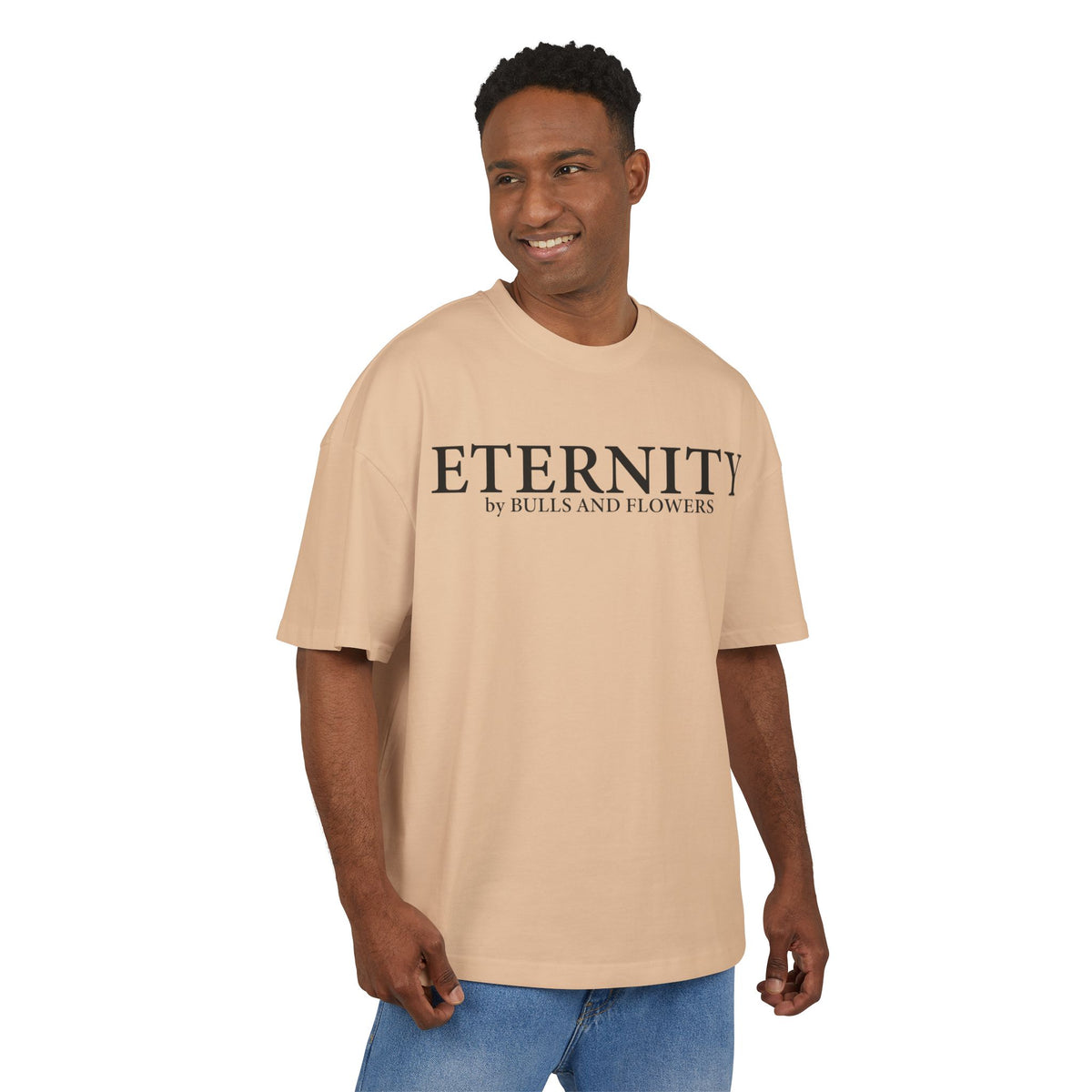 Bulls and Flowers Premium Eternity Minimal Logo T-Shirt