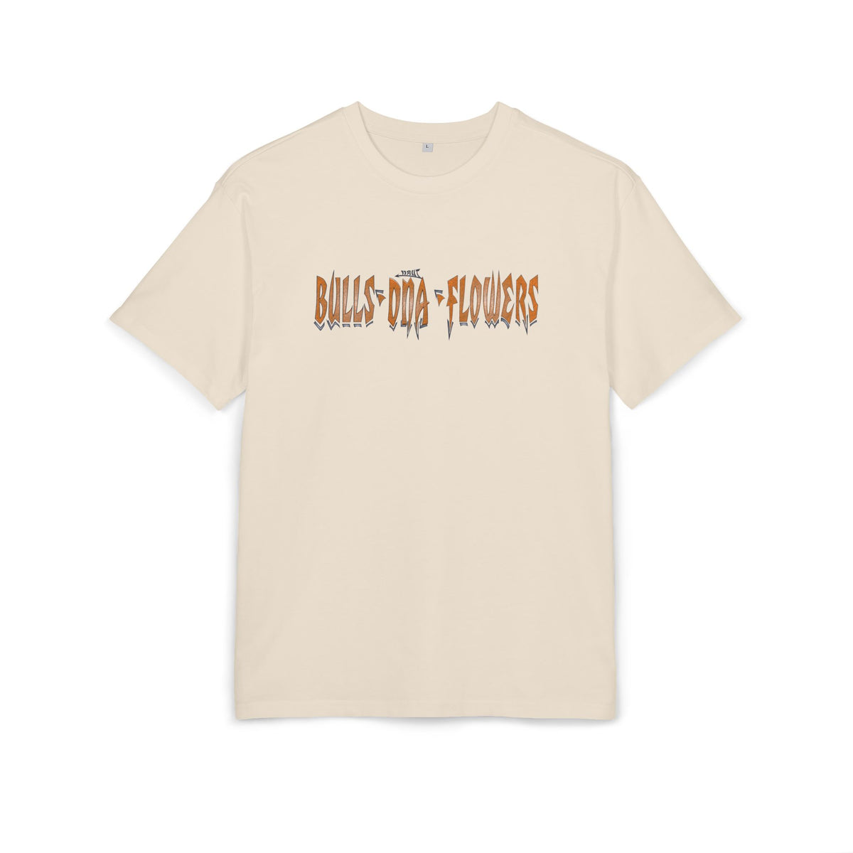 Bulls and Flowers Retro Drip – Oversize Unisex T-Shirt