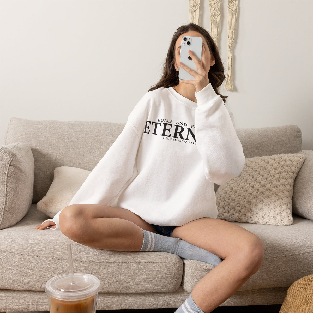 Bulls and Flowers Eternity Unisex Sweatshirt