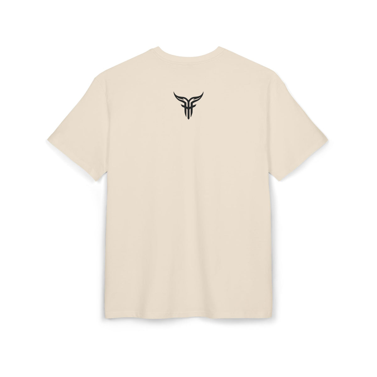 Bulls and Flowers T-shirt | Retro Drip-tekst på lysegråmeleret