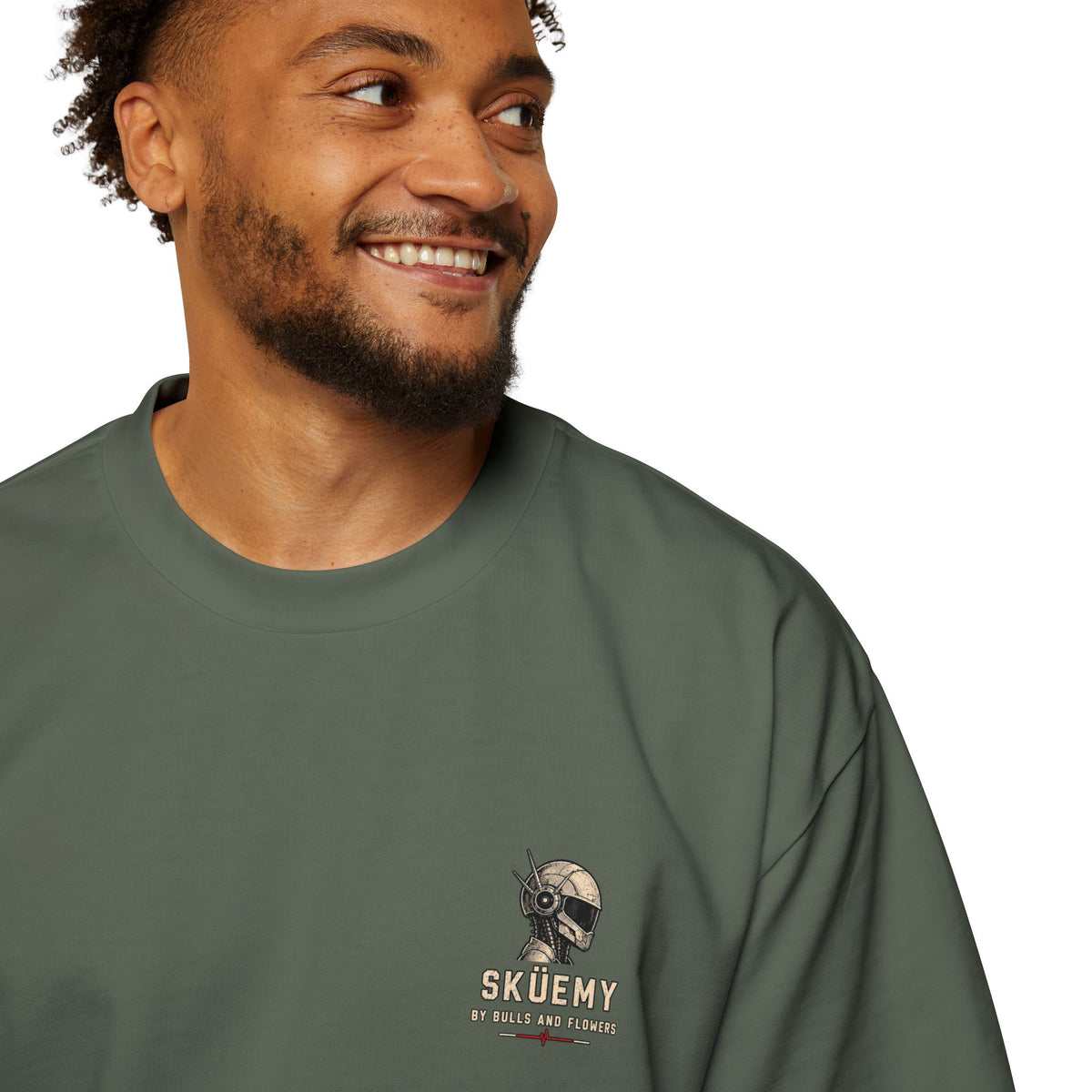 Bulls and Flowers - Sküemy - Unit 06 Skateboard Illustration T-Shirt / Draft 2021