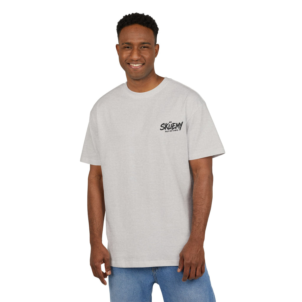 Bulls and Flowers  SKÜEMY Cyber Skull Heavy Oversize Tee