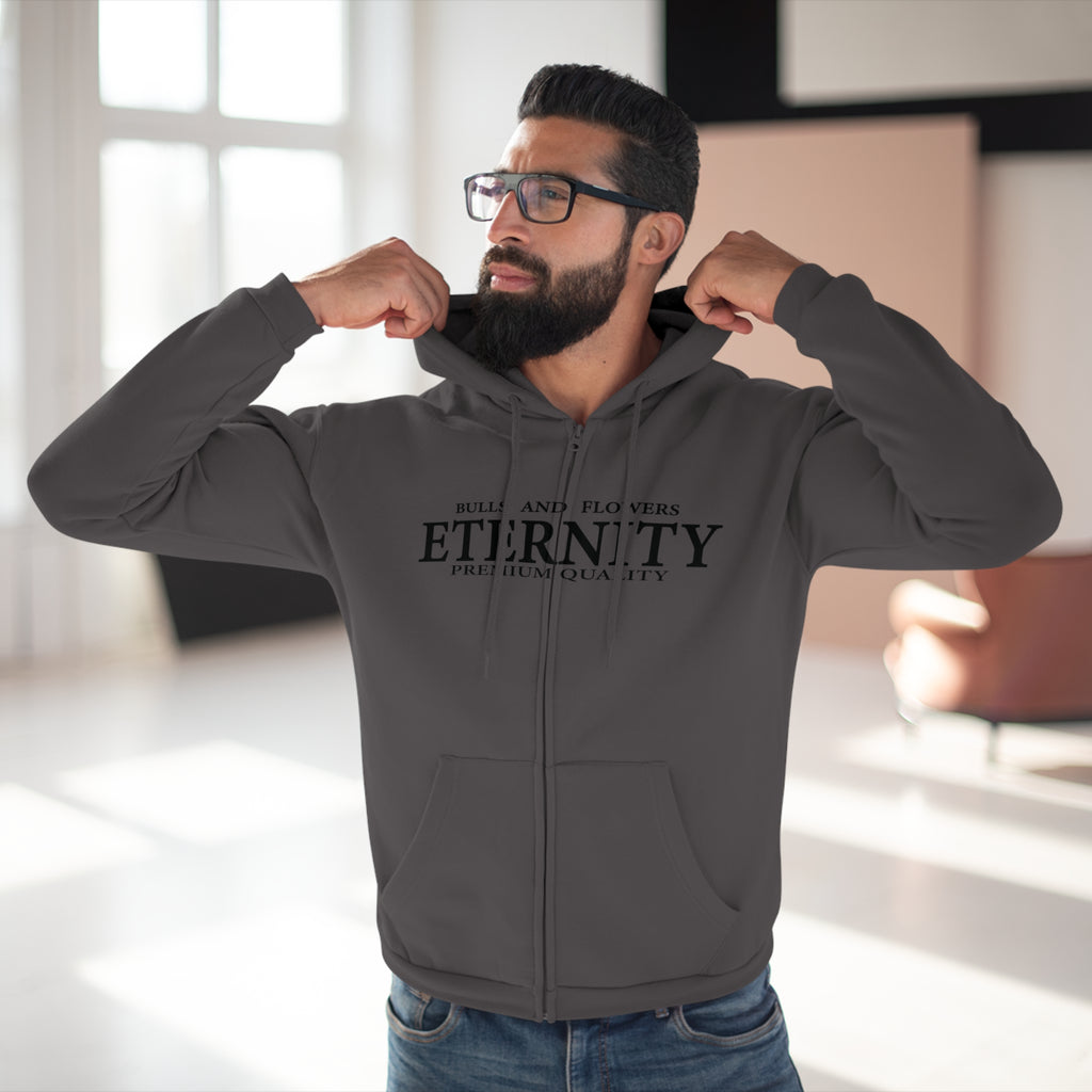 Bulls and Flowers - Eternity Discipline Never Dies Logo Zip Hoodie / Draft 2026