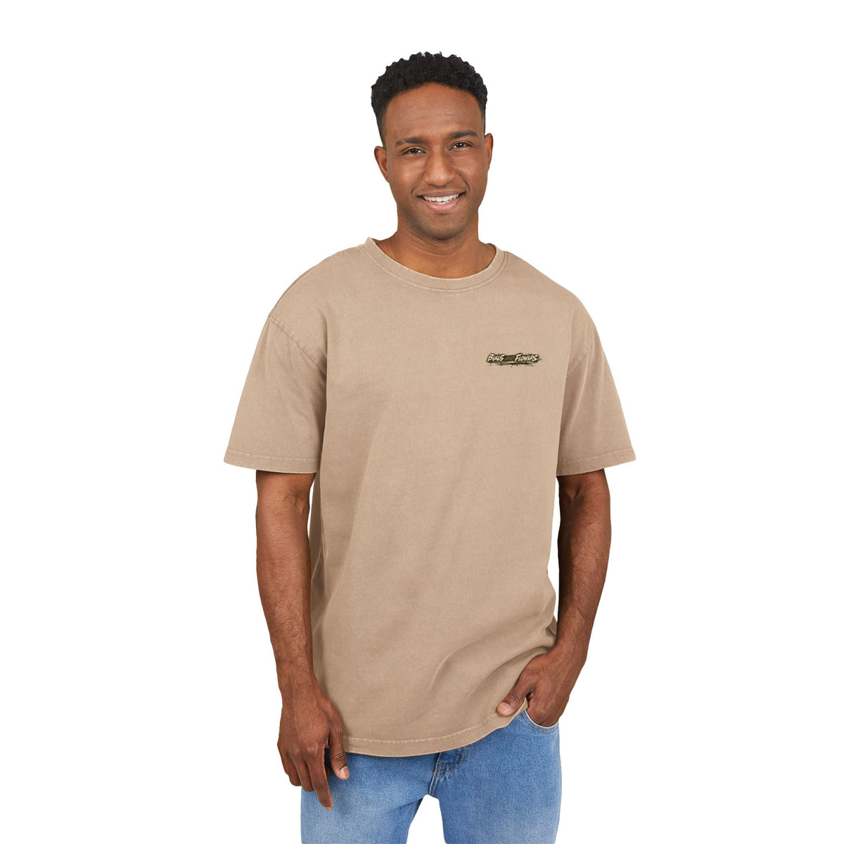 BaF Acid Wash Oversize Graphic Tee