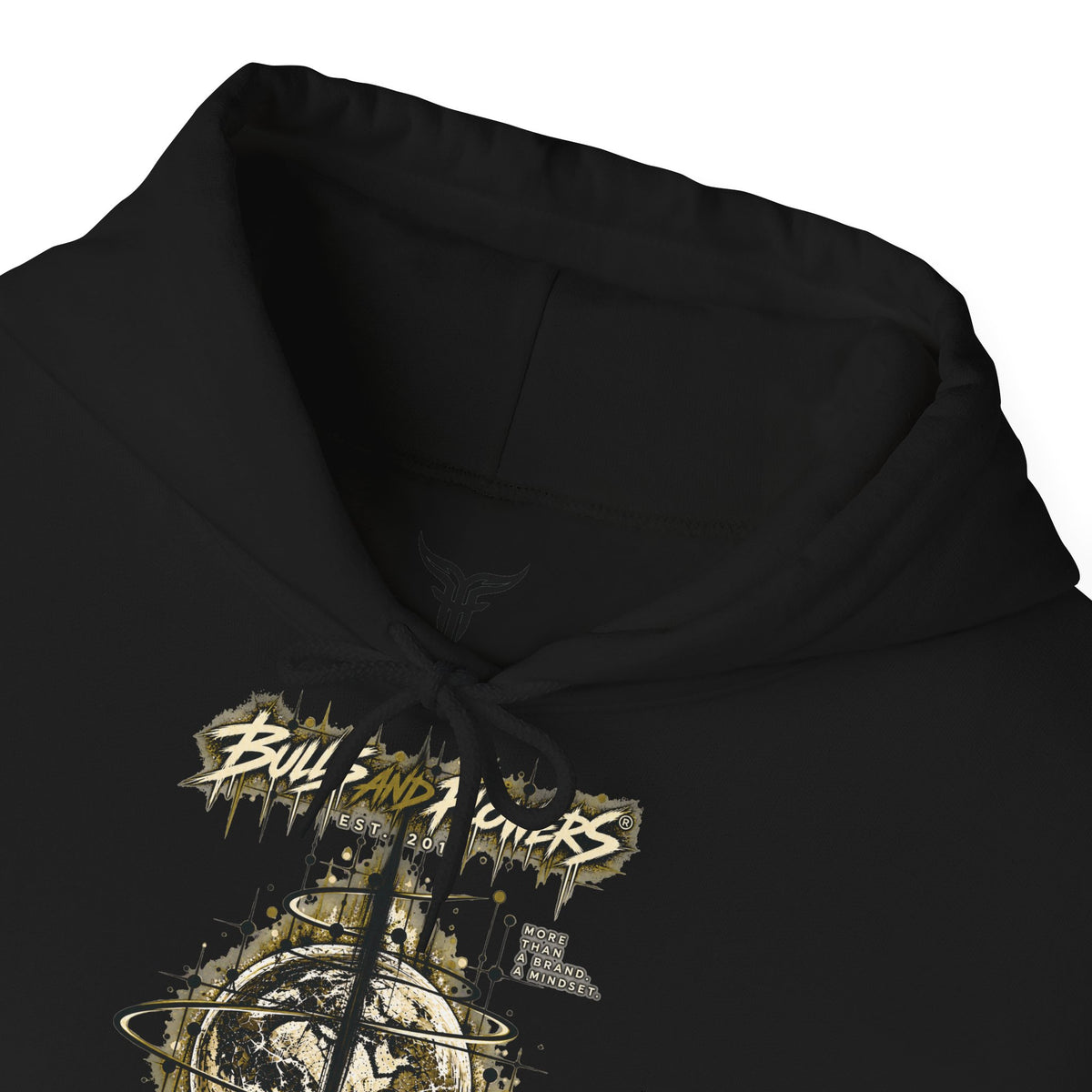 BaF Distressed Compass Skull -huppari