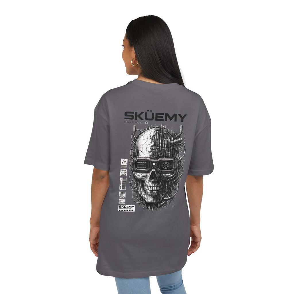 Bulls and Flowers SKÜEMY Cyber Skull – Heavy Oversize T-Shirt    Draft 2025