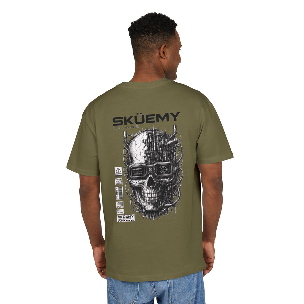 Bulls and Flowers  SKÜEMY Cyber Skull Heavy Oversize Tee