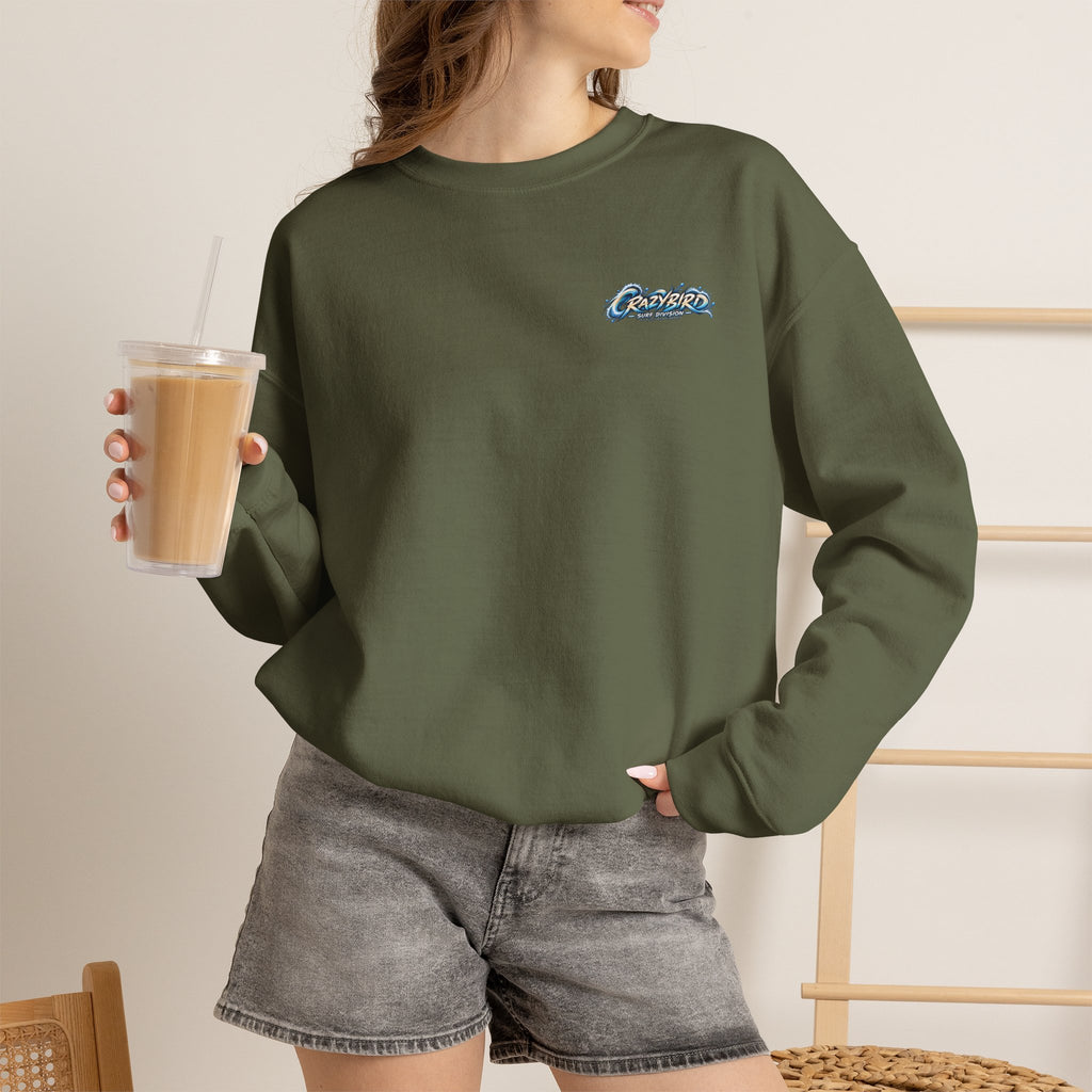 Crazybird Ride the Chaos – Unisex Streetwear Sweatshirt | Bulls and Flowers