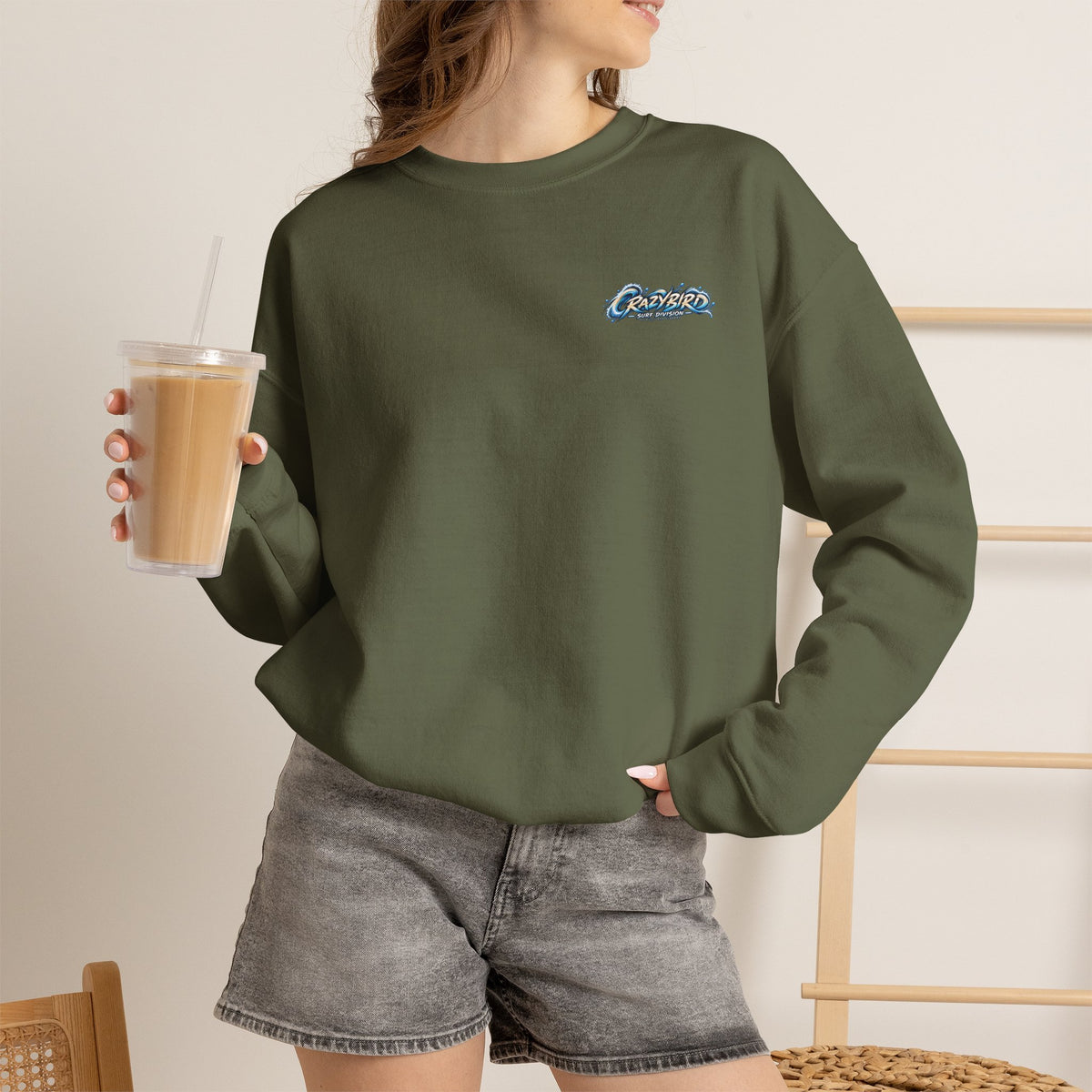Crazybird Ride the Chaos – Unisex Streetwear Sweatshirt | Bulls and Flowers