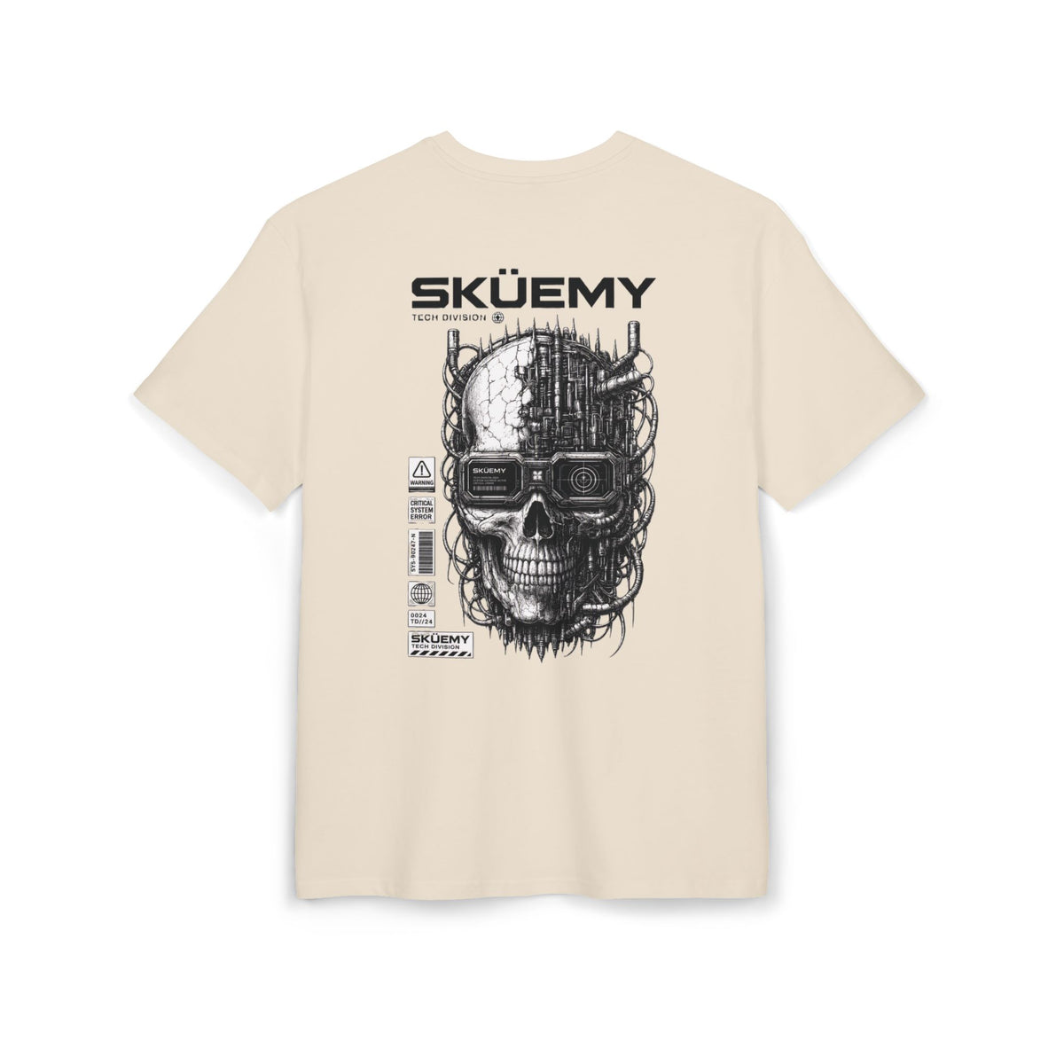 Bulls and Flowers  SKÜEMY Cyber Skull Heavy Oversize Tee