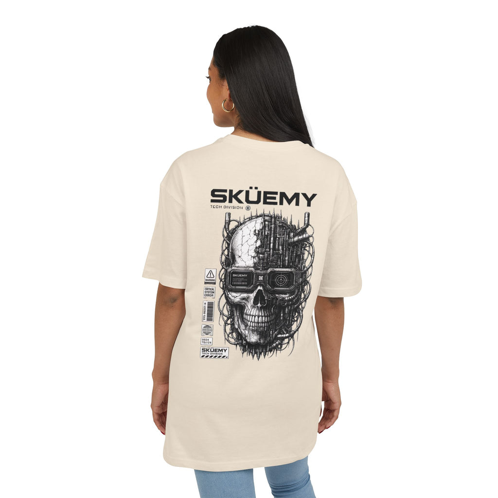 Bulls and Flowers SKÜEMY Cyber Skull – Heavy Oversize T-Shirt    Draft 2025