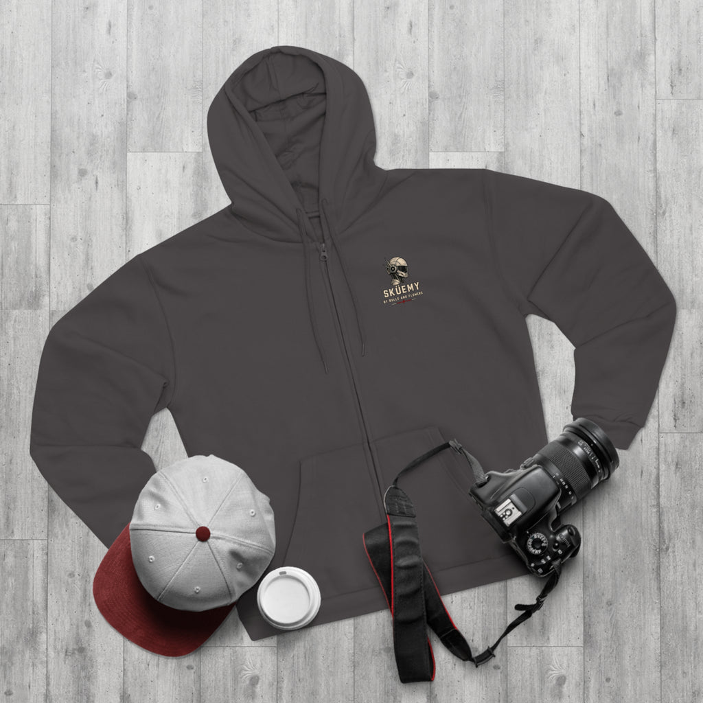 Bulls and Flowres Sküemy Skate Unit 04 Robot Graphic Zip Hoodie