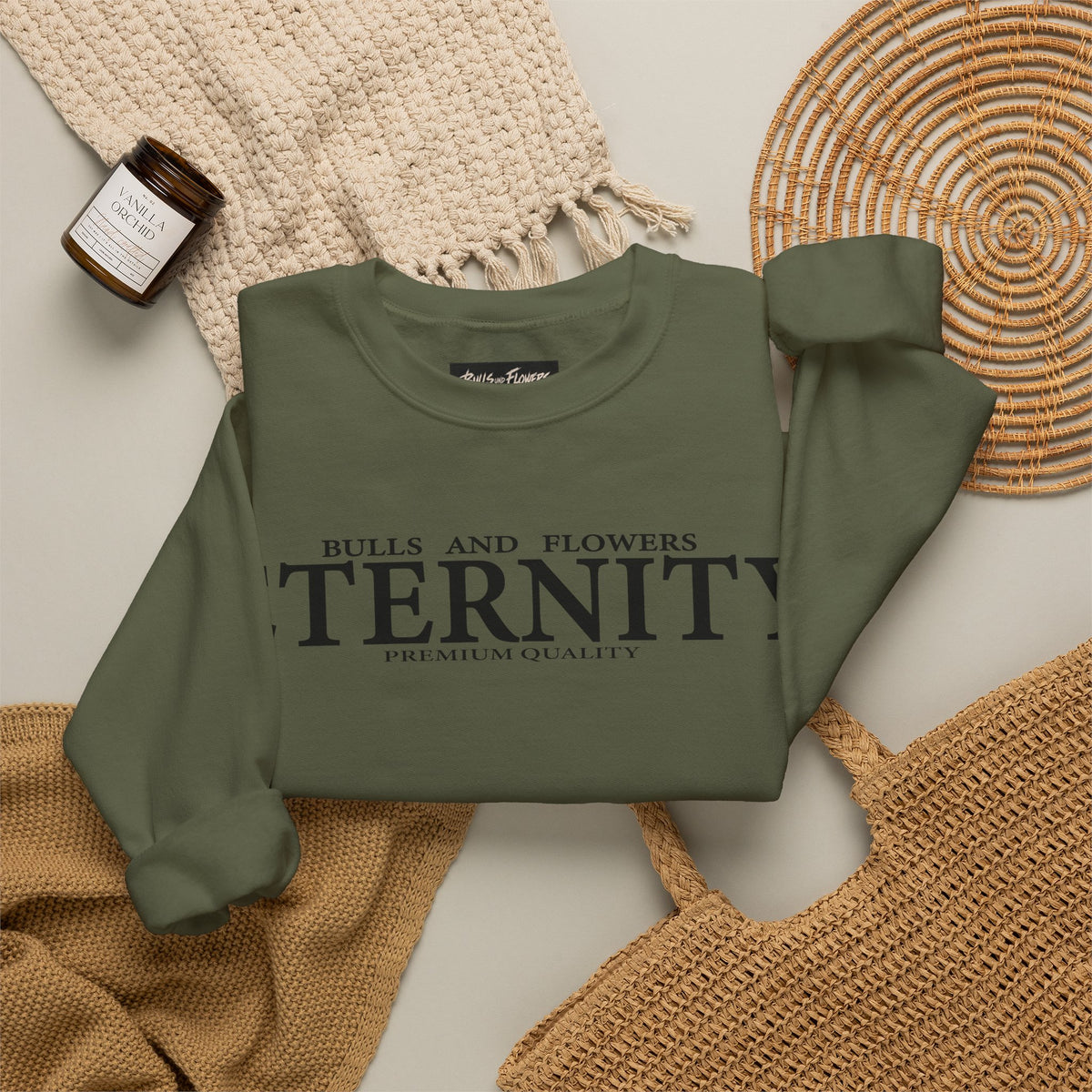 Bulls and Flowers Eternity Unisex Sweatshirt