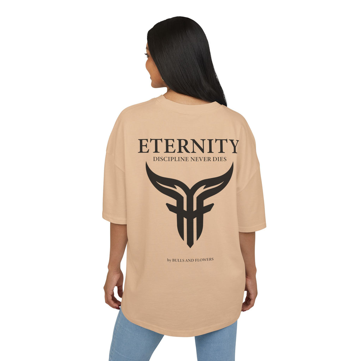 Bulls and Flowers Premium Eternity Minimal Logo T-Shirt