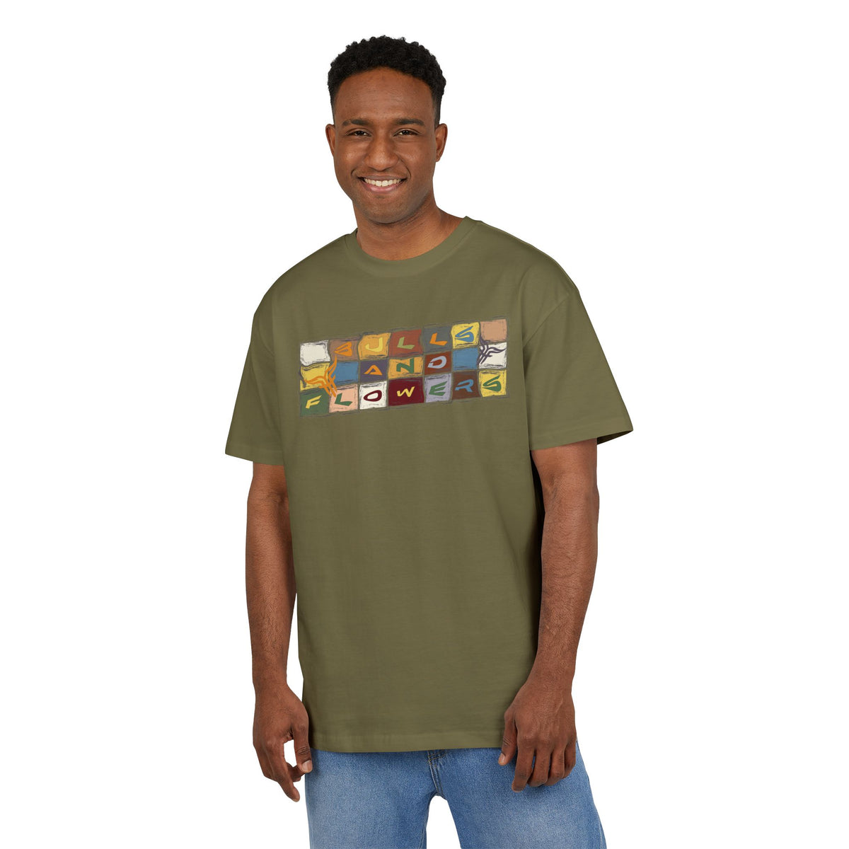 Bulls and Flowers  Vintage Mosaic / Draft 2019