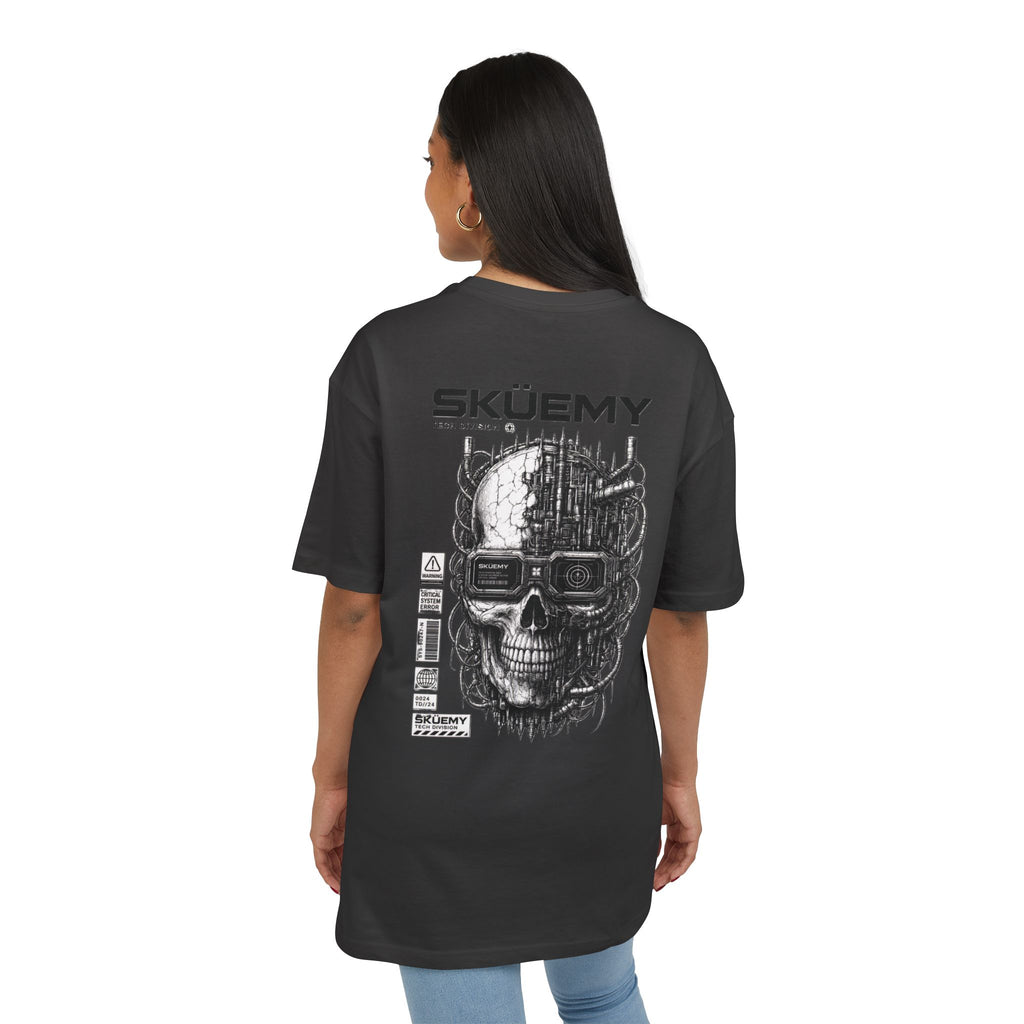 Bulls and Flowers  SKÜEMY Cyber Skull Heavy Oversize Tee