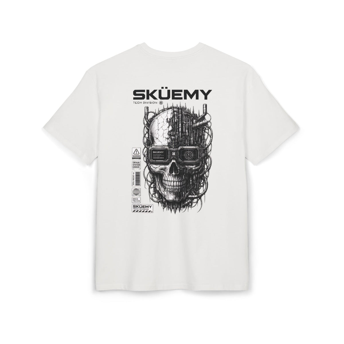 Bulls and Flowers  SKÜEMY Cyber Skull Heavy Oversize Tee