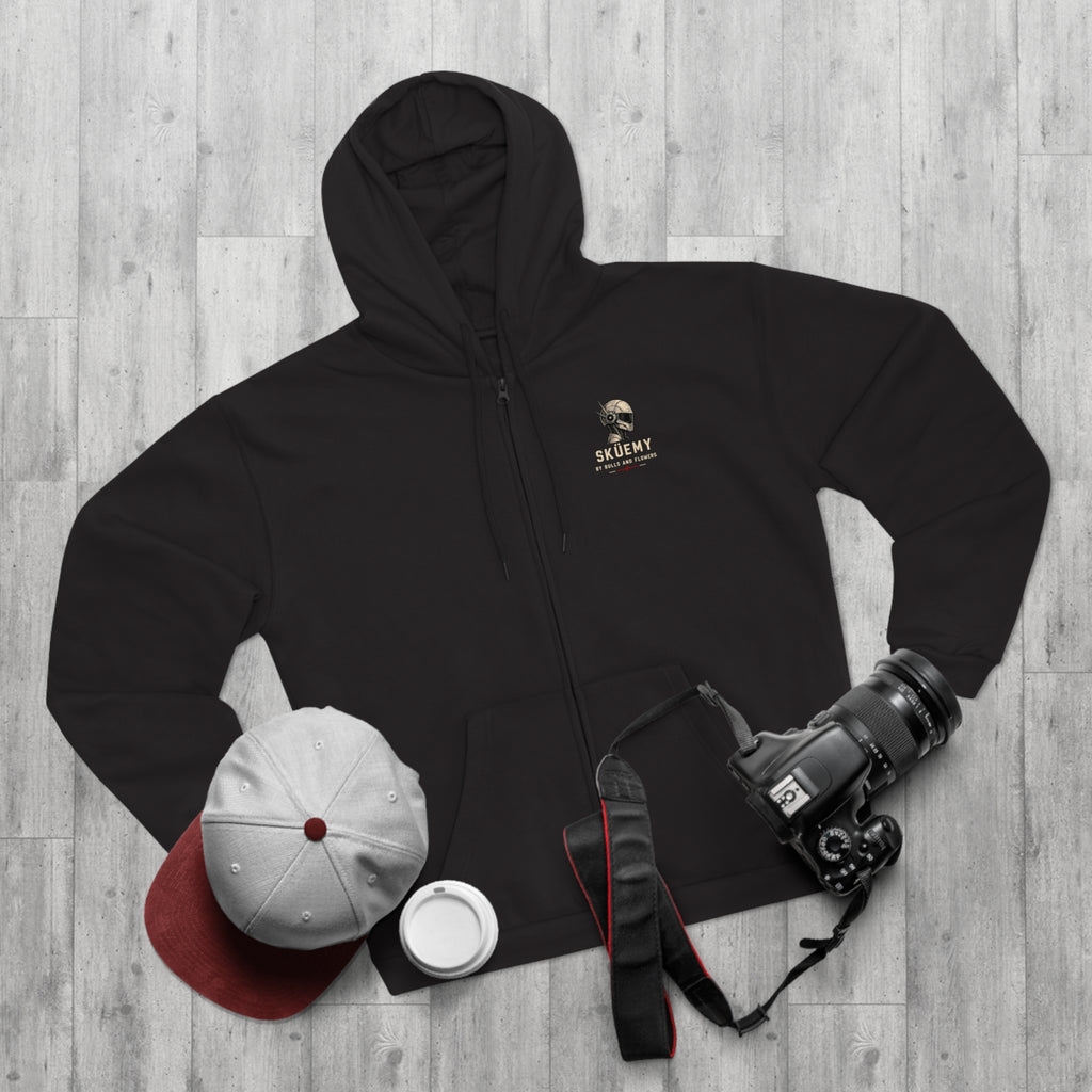 Bulls and Flowres Sküemy Skate Unit 04 Robot Graphic Zip Hoodie