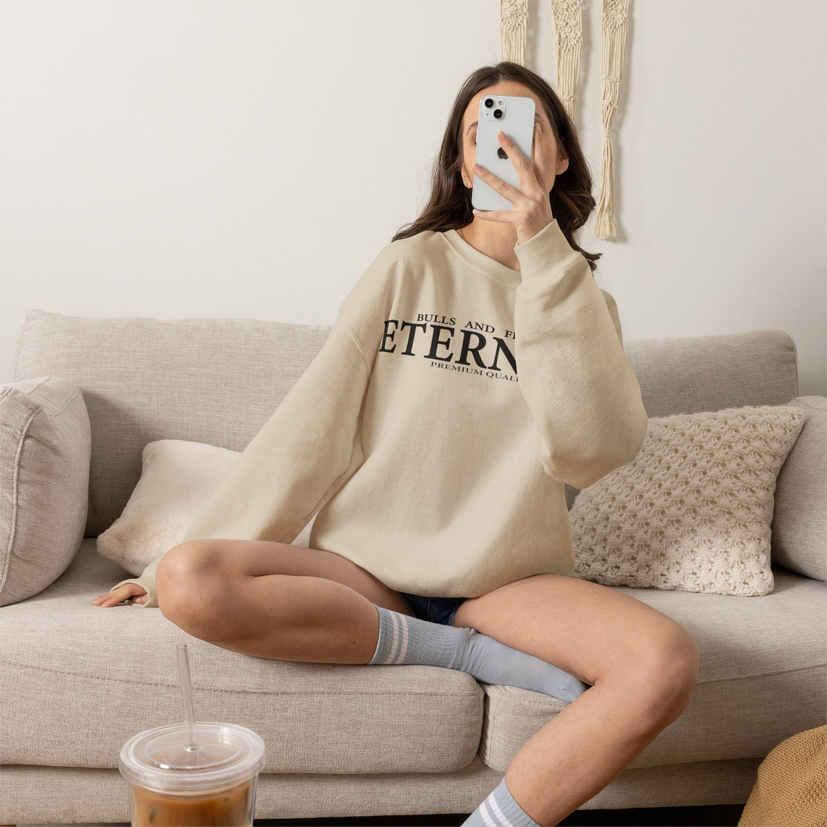 Bulls and Flowers Eternity Unisex Sweatshirt