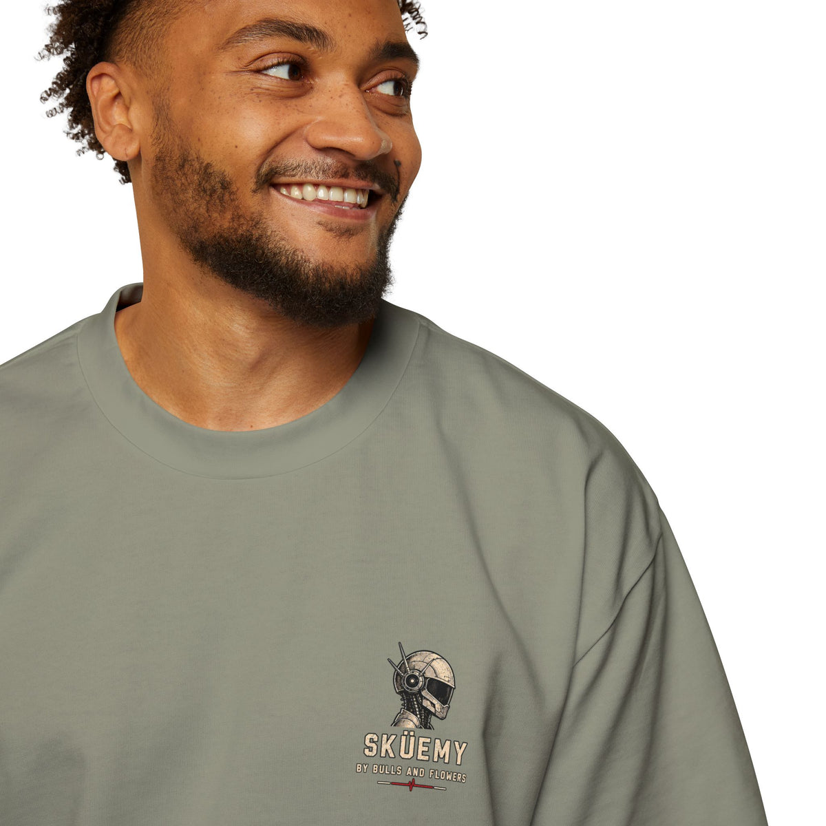 Bulls and Flowers - Sküemy - Unit 06 Skateboard Illustration T-Shirt / Draft 2021