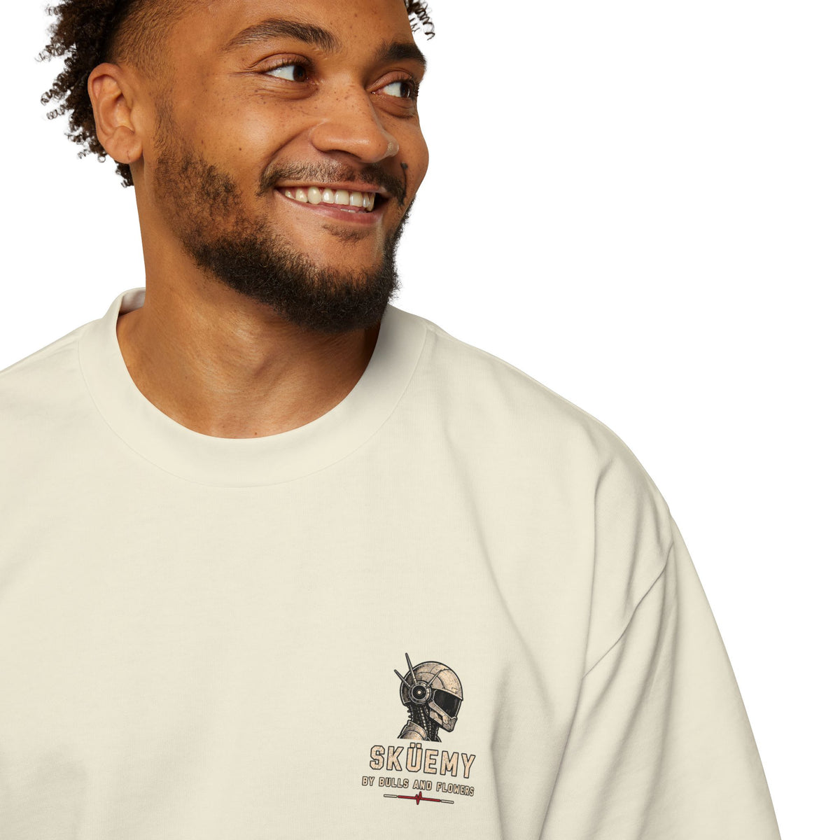 Bulls and Flowers - Sküemy - Unit 06 Skateboard Illustration T-Shirt / Draft 2021