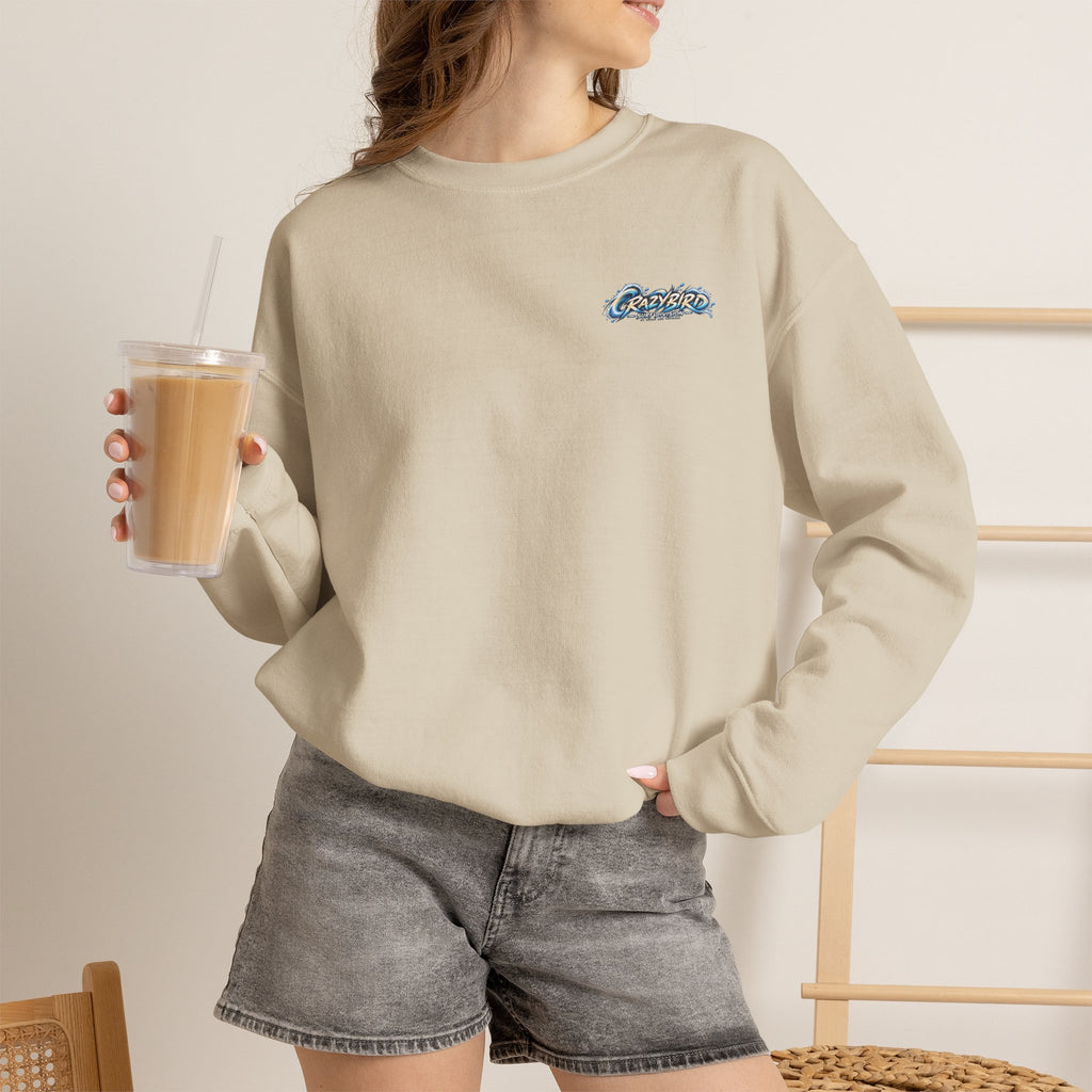 Crazybird Ride the Chaos – Unisex Streetwear Sweatshirt | Bulls and Flowers