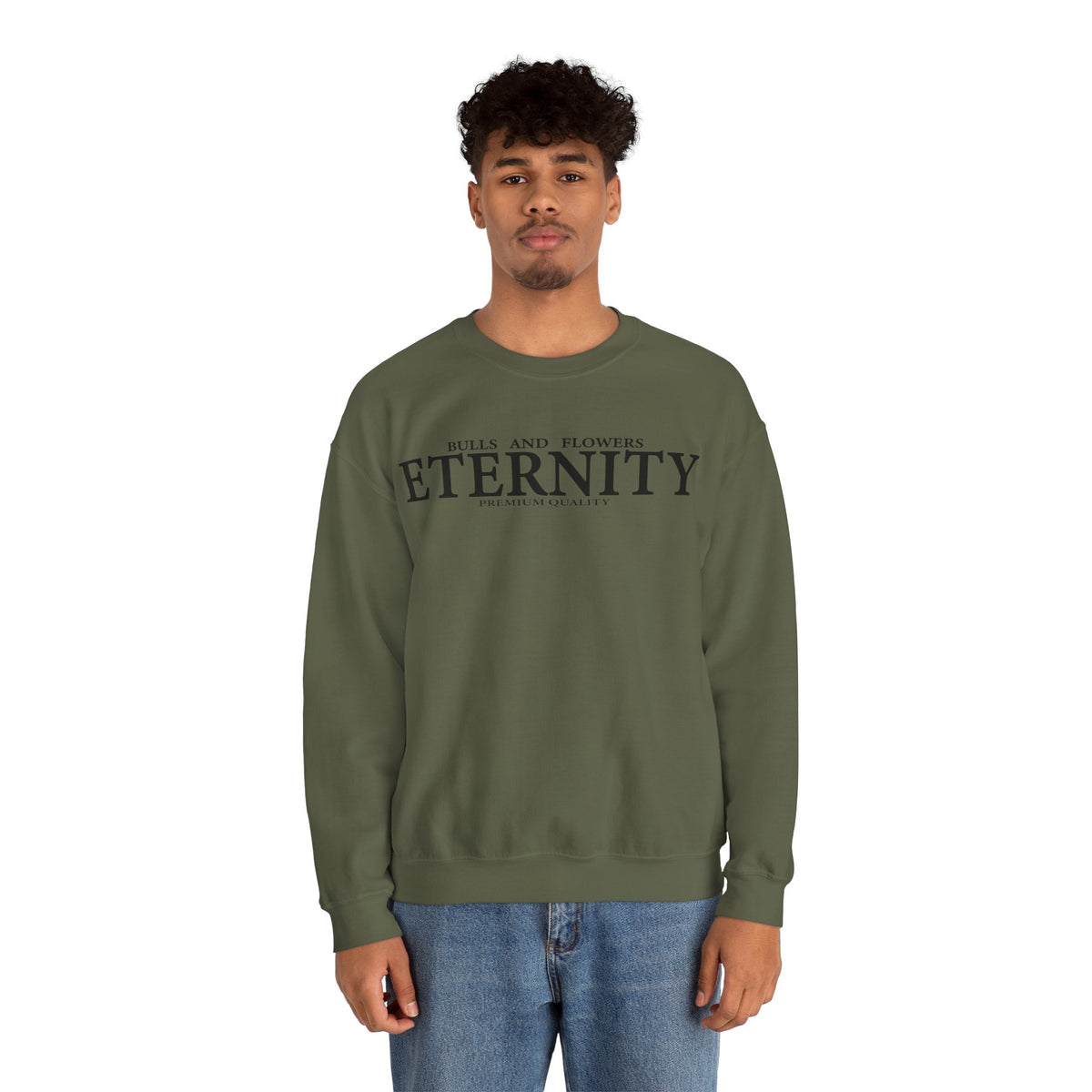 Bulls and Flowers Eternity Unisex Sweatshirt