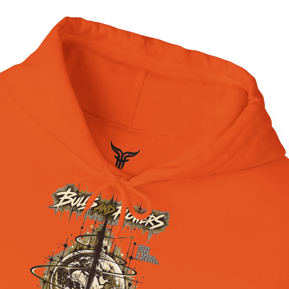 BaF Distressed Compass Skull -huppari