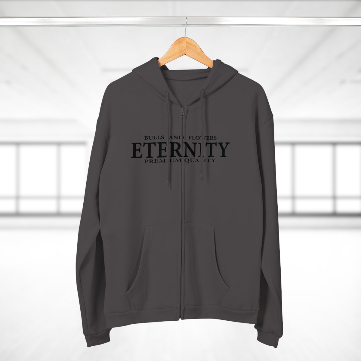Bulls and Flowers - Eternity Discipline Never Dies Logo Zip Hoodie / Draft 2026