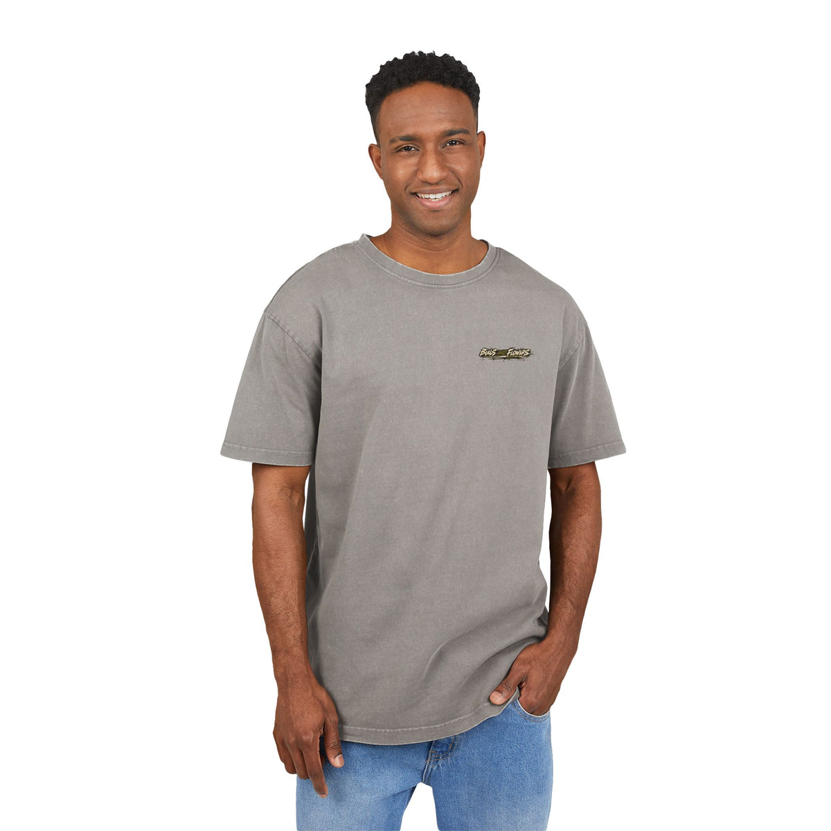 BaF Acid Wash Oversize Graphic Tee