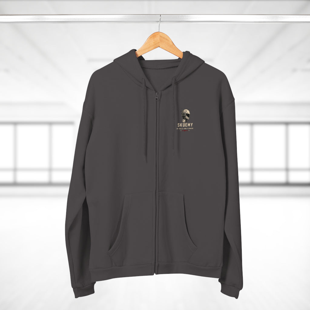 Bulls and Flowres Sküemy Skate Unit 04 Robot Graphic Zip Hoodie