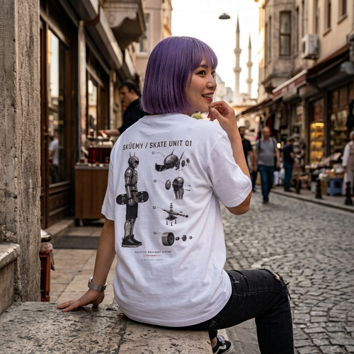 BaF SKÜEMY Skate Unit 01 Diagram T-Shirt