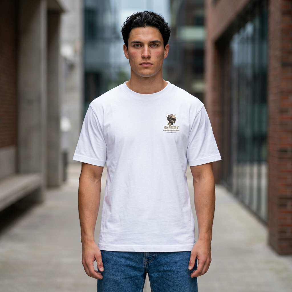 Bulls and Flowers   SKÜEMY Skate Unit 01 Diagram Tee