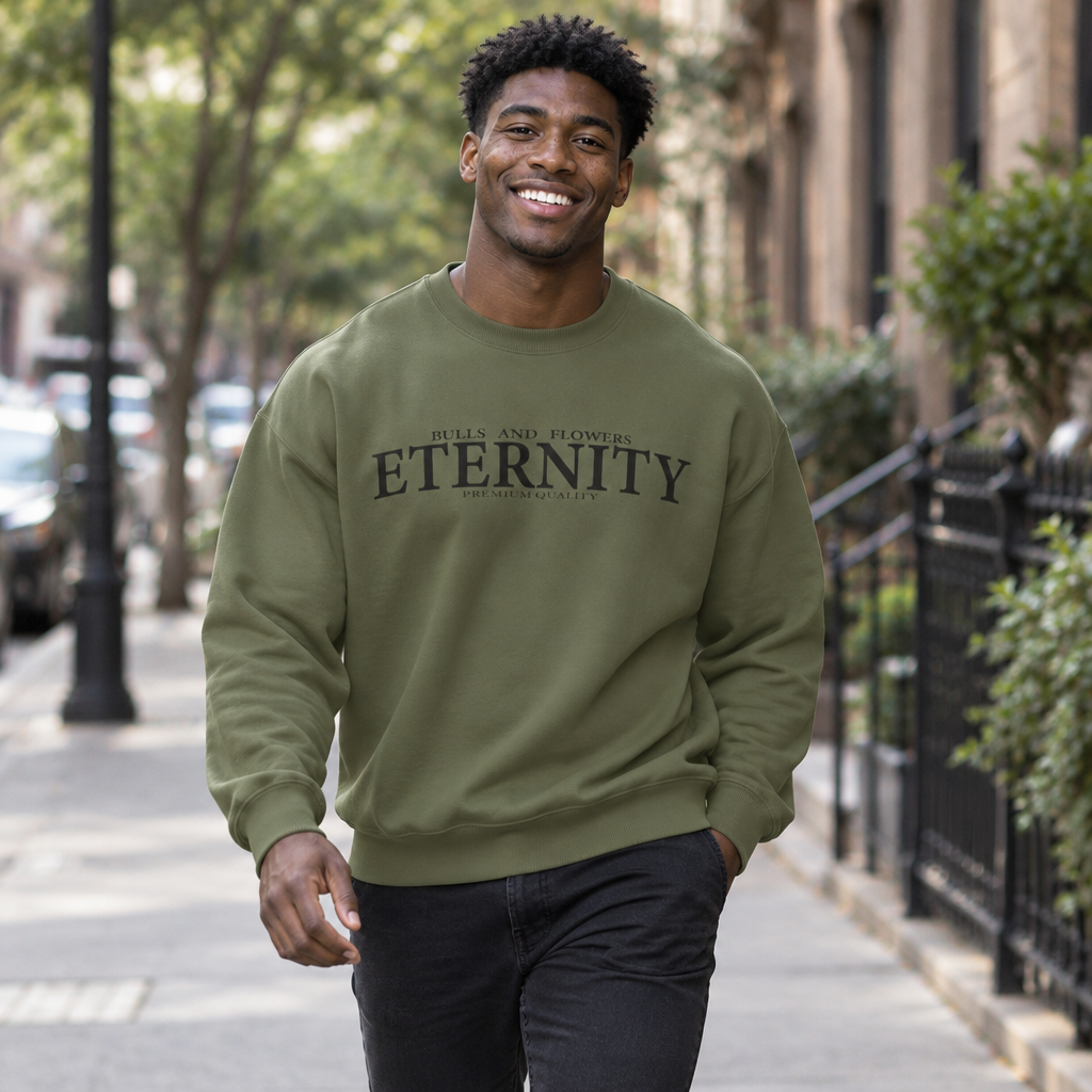 Bulls and Flowers Eternity Unisex Sweatshirt