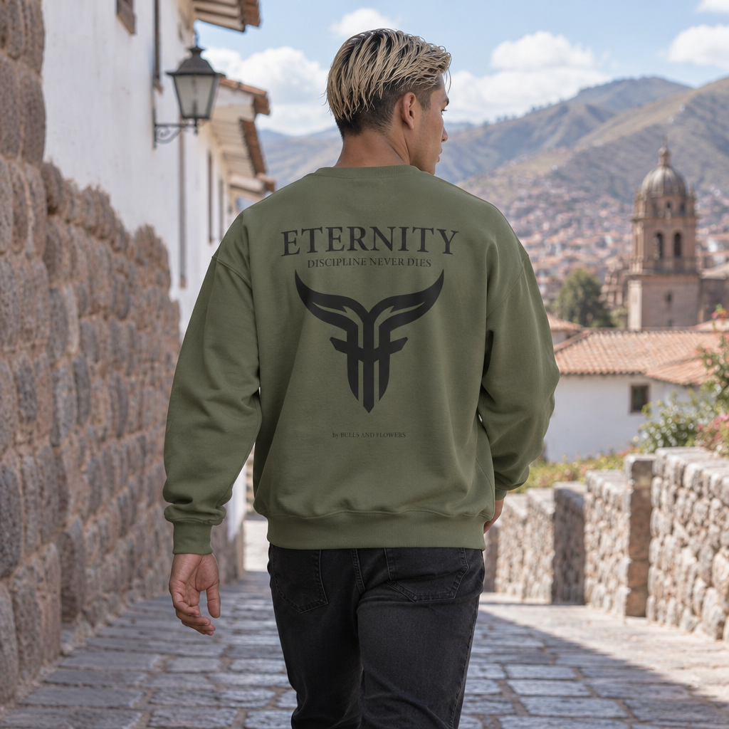 Bulls and Flowers Eternity Unisex Sweatshirt