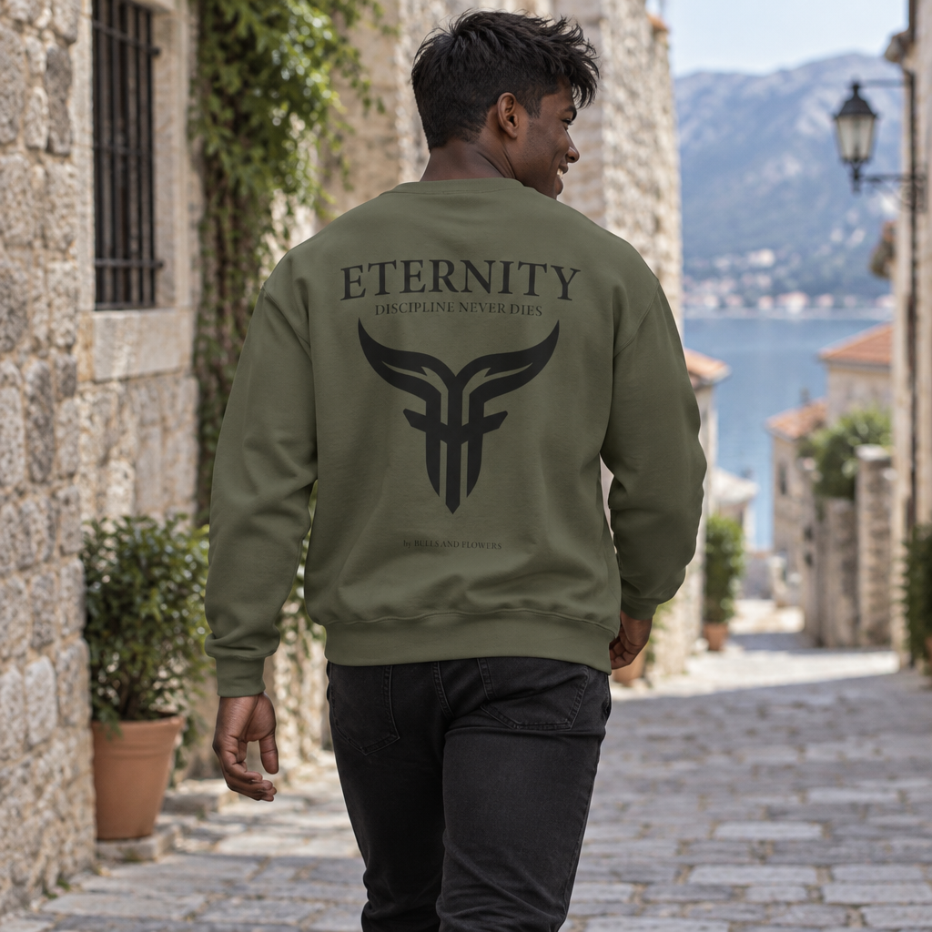 Bulls and Flowers Eternity Unisex Sweatshirt