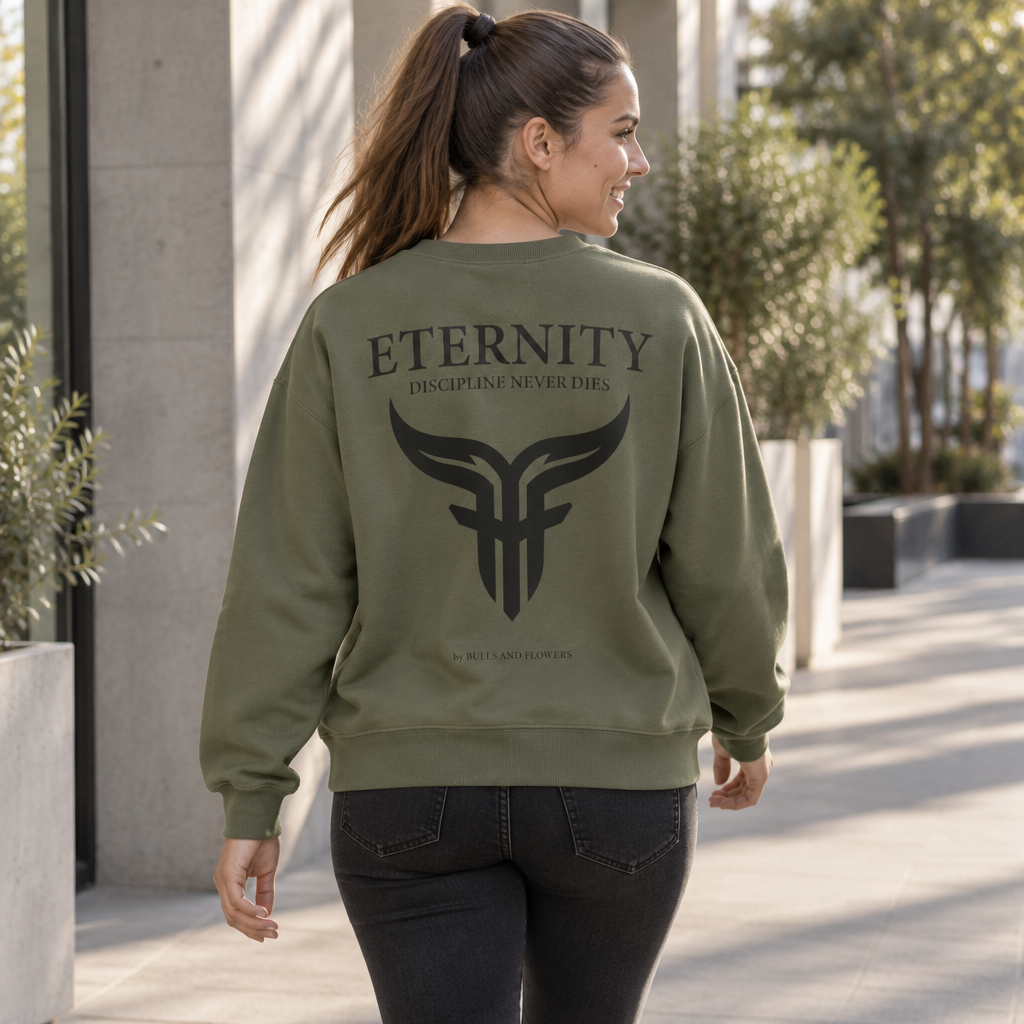 Bulls and Flowers Eternity Unisex Sweatshirt